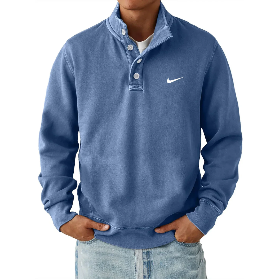 NK Klassisk Knappkrage Sweatshirt