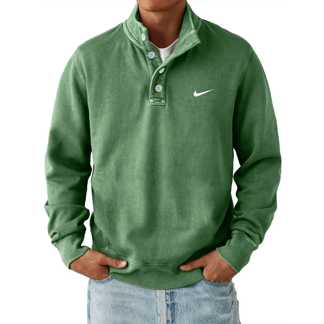 NK Klassisk Knappkrage Sweatshirt