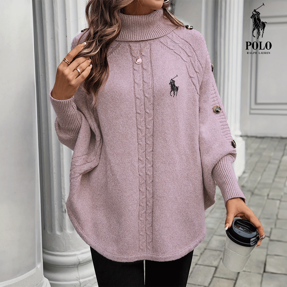 RL – Elegant strikkeponcho-genser