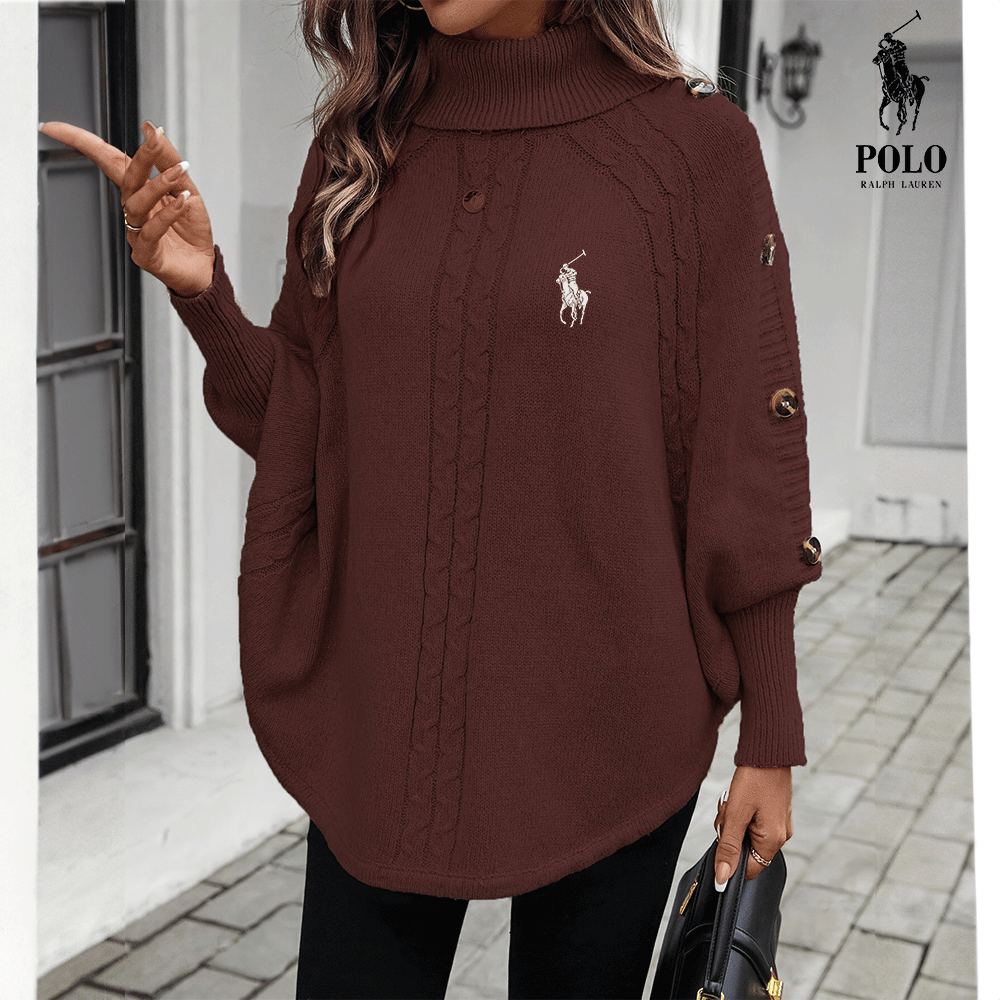 RL – Elegant strikkeponcho-genser
