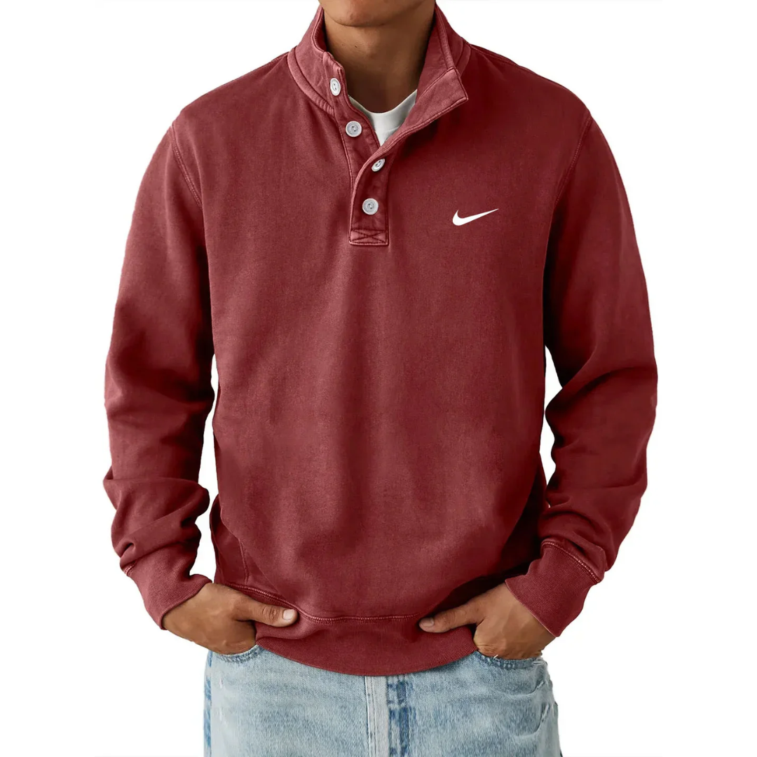 NK Klassisk Knappkrage Sweatshirt