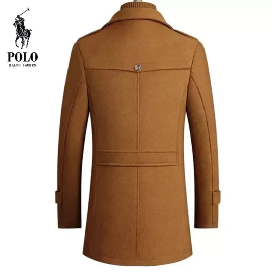 Trendy ulltrenchcoat for menn