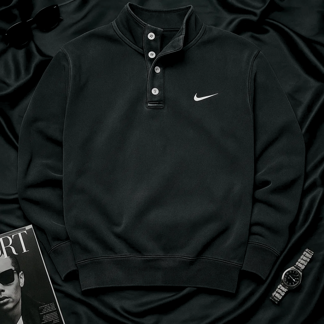 NK Klassisk Knappkrage Sweatshirt