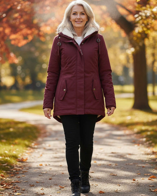 Anna – Lang høstfleecejakke